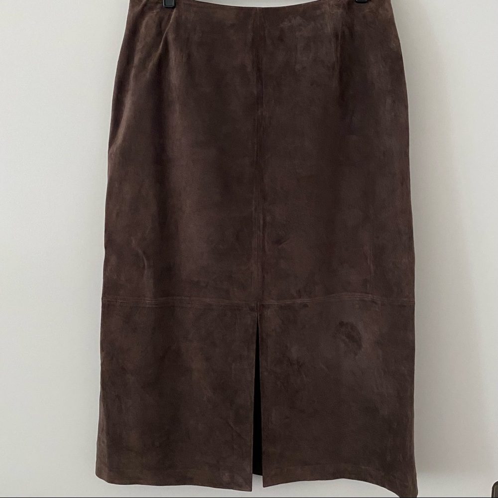 ALFANI 💯 suede leather pencil skirt, fully lined
